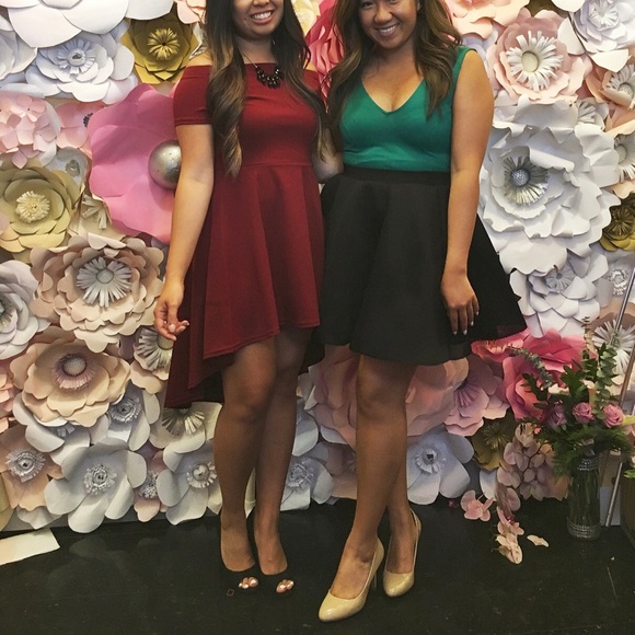 Florence Dress in Burgundy - Picture 3 of 4